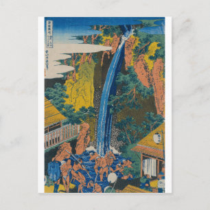 Hokusai Katsushika - Roben Waterfall bij Ohyama Briefkaart