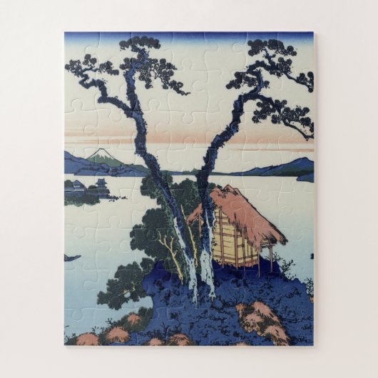 Hokusai Katsushika - Suwa-meer Legpuzzel (Verticaal)
