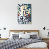 Hokusai Kirifuri Herfsten, Mount Kurokami, Shimots Canvas Afdruk (Insitu (Slaapkamer))
