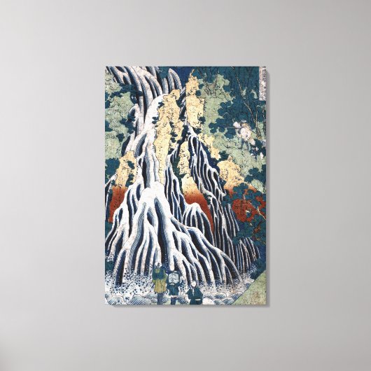 Hokusai Kirifuri Herfsten, Mount Kurokami, Shimots Canvas Afdruk (Voorkant)