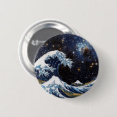 Hokusai & LH95 Ronde Button 5,7 Cm (Voorkant /achterkant)