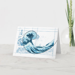 Hokusai Meets Fibonacci, blauwe kaart