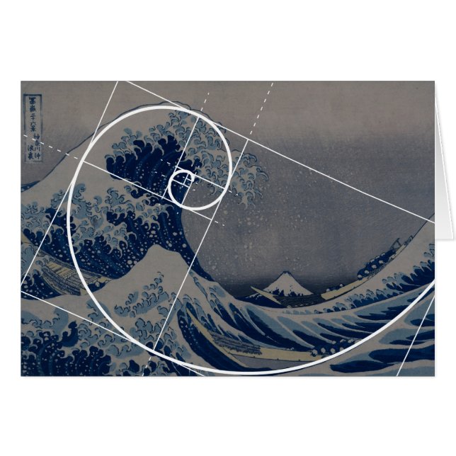 Hokusai Meets Fibonacci, Golden Ratio (Voorkant Horizontaal)