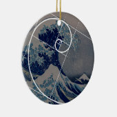 Hokusai Meets Fibonacci, Golden Ratio Keramisch Ornament (Rechts)