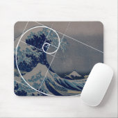 Hokusai Meets Fibonacci, Golden Ratio Muismat (Met muis)