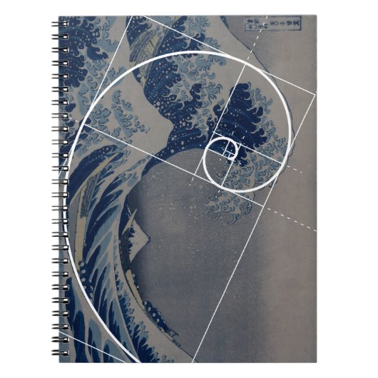 Hokusai Meets Fibonacci, Golden Ratio Notitieboek (Voorkant)