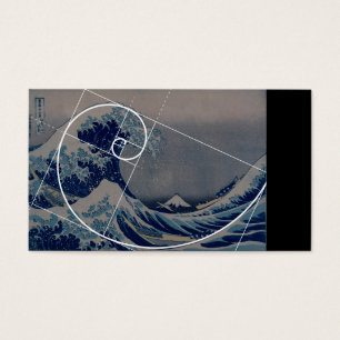 Hokusai Meets Fibonacci, Golden Ratio Visitekaartje