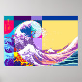Hokusai Meets Fibonacci, Pop Art Style Poster (Voorkant)