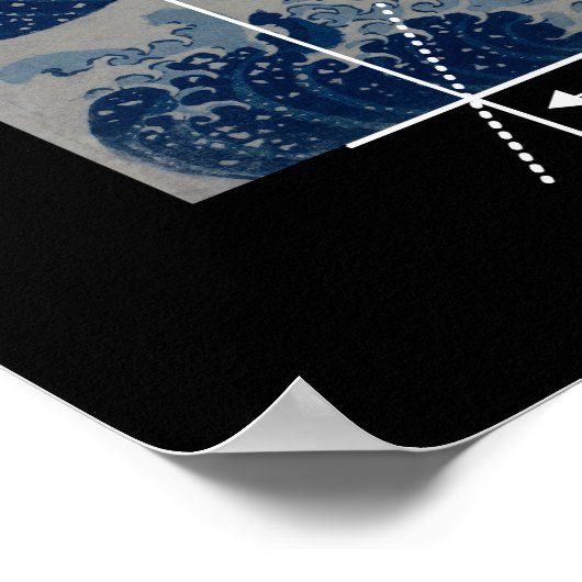 Hokusai Meets Fibonacci, Versie Poster (Hoek)