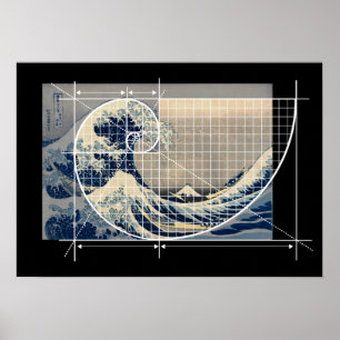 Hokusai Meets Fibonacci, Versie Poster