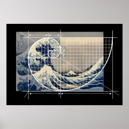 Hokusai Meets Fibonacci, Versie Poster (Voorkant)