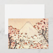 Hokusai Mount Fuji Cherry Blossom Briefkaart (Voorkant / Achterkant)