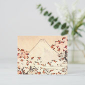 Hokusai Mount Fuji Cherry Blossom Invitations Kaart (Staand voorkant)