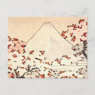 Hokusai Mount Fuji Cherry Blossom Invitations Kaart