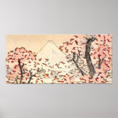 Hokusai Mount Fuji Cherry Blossom Poster (Voorkant)