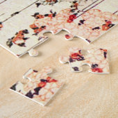 Hokusai Mount Fuji Cherry Blossom Puzzle Legpuzzel (Zijkant)