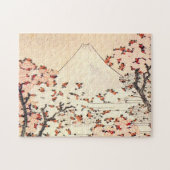 Hokusai Mount Fuji Cherry Blossom Puzzle Legpuzzel (Horizontaal)