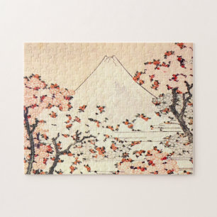 Hokusai Mount Fuji Cherry Blossom Puzzle Legpuzzel