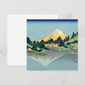 Hokusai Mount Fuji reflecteert in het meer van Kaw (Voorkant / Achterkant)