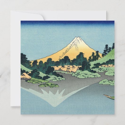 Hokusai Mount Fuji reflecteert in het meer van Kaw (Voorkant)