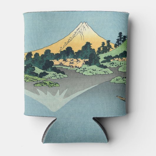 Hokusai Mount Fuji reflecteert in het meer van Kaw Blikjeskoeler (Voorkant)