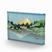 Hokusai Mount Fuji reflecteert in het meer van Kaw Fotoblokken (Rechts)