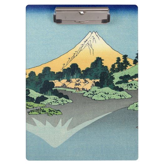 Hokusai Mount Fuji reflecteert in het meer van Kaw Klembord (Voorkant)