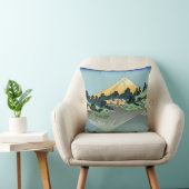 Hokusai Mount Fuji reflecteert in het meer van Kaw Kussen (Stoel)