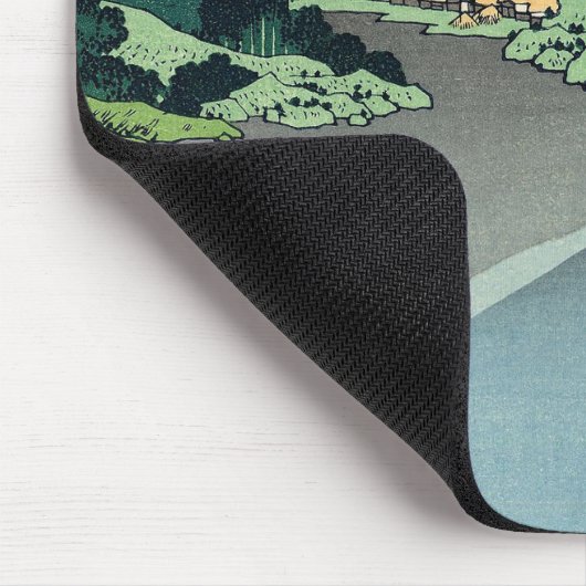 Hokusai Mount Fuji reflecteert in het meer van Kaw Muismat (Hoek)