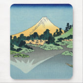 Hokusai Mount Fuji reflecteert in het meer van Kaw Muismat (Voorkant)