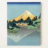 Hokusai Mount Fuji reflecteert in het meer van Kaw Planner (Achterkant)