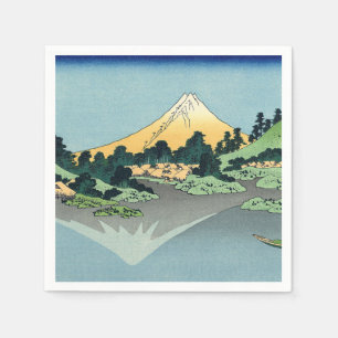 Hokusai Mount Fuji reflecteert in het meer van Kaw Servet
