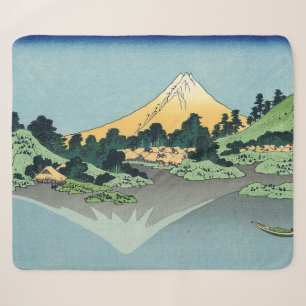Hokusai Mount Fuji reflecteert in het meer van Kaw Sherpa Deken