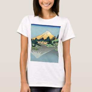 Hokusai Mount Fuji reflecteert in het meer van Kaw T-shirt