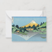 Hokusai - Mount Fuji weerspiegelt in het Kawaguchi Notitiekaartje (Voorkant)