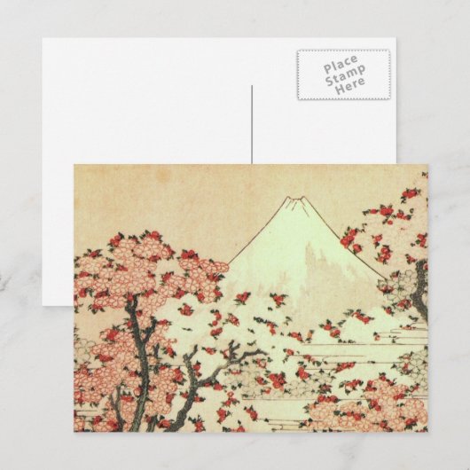 Hokusai Mt. Fuji Japanese Art Briefkaart (Voorkant / Achterkant)