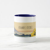 Hokusai Mt. Fuji Ukiyoe Mug - Custom Name Personal Mok (Midden)