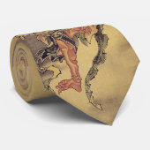 Hokusai - Mythologische demon Stropdas (Opgerold)