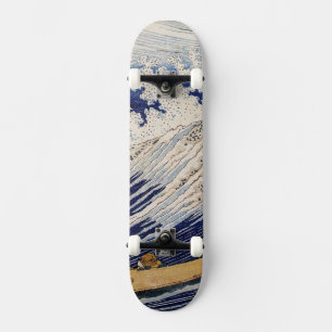 Hokusai Oceaan Golven Vissersboten Persoonlijk Skateboard