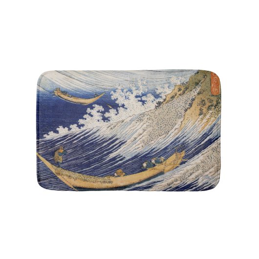 Hokusai Oceaangolven Zee Boten Badmat (Voorkant)
