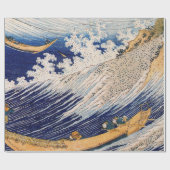 Hokusai Oceaangolven Zee Boten Cadeaupapier (Vlak)