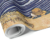 Hokusai Oceaangolven Zee Boten Cadeaupapier (Rol Hoek)