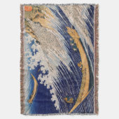 Hokusai Oceaangolven Zee Boten Deken (Voorkant Verticaal)