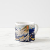 Hokusai Oceaangolven Zee Boten Espresso Kop (Voorkant rechts)
