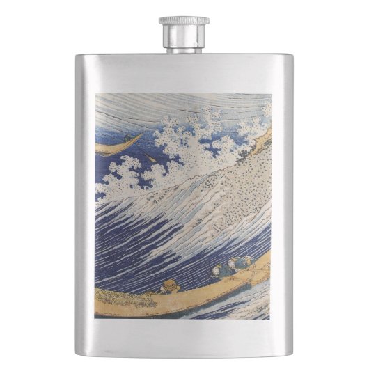 Hokusai Oceaangolven Zee Boten Flacon (Voorkant)