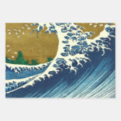 Hokusai Oceaangolven Zee Boten Inpakpapier Vel (Voorkant 2)