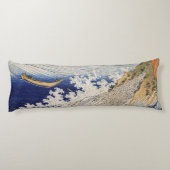 Hokusai Oceaangolven Zee Boten Lichaamskussen (Achterkant)