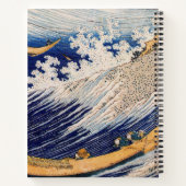 Hokusai Oceaangolven Zee Boten Notitieboek (Achterkant)