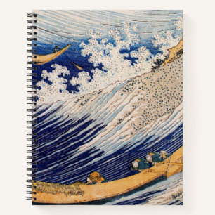 Hokusai Oceaangolven Zee Boten Notitieboek