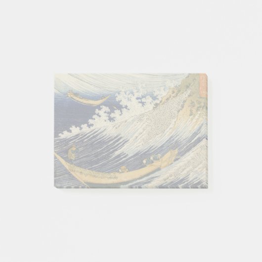 Hokusai Oceaangolven Zee Boten Post-it® Notes (Voorkant)